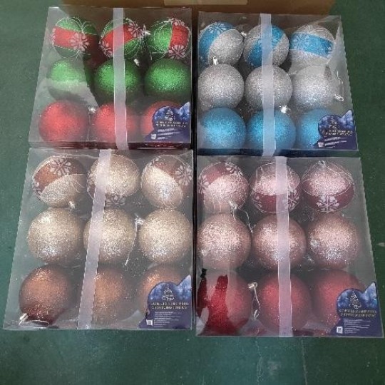 Ялинкові кульки 8 см 27 штук в упаковці 88304