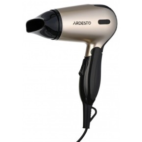 Фен Ardesto HD-503T дорожній/1200 Вт/складана ручка/2 швидкості/2 температурних режими/сріблясто-чорний