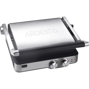 Гриль Ardesto GK-2000M, 2000Вт/механіка/таймер/регулювання температури/ знімні пластини/метал