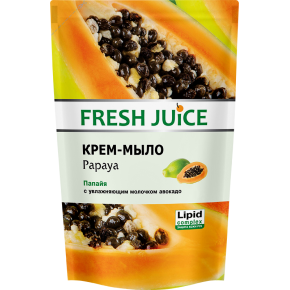 Жидкое крем-мыло Fresh Juice Папайя 460 мл (дойпак)