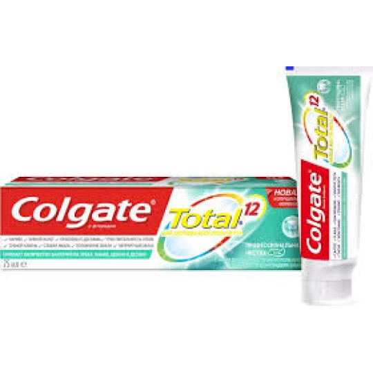 Зуб. паста Colgate 75мл 48шт/ящ Total 12 Professional (Гель)