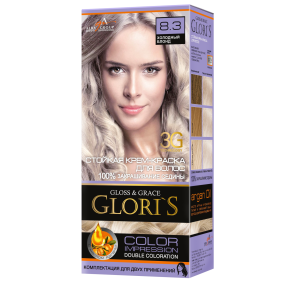 Фарба-крем д/вол GLORIS 8,3 Холодний блонд (42299)