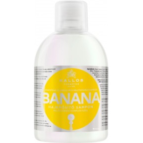 Шампунь Kallos KJMN1130 Banana Shampoo 1000мл (з екстрактом банана)