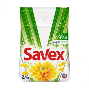 Пральний порошок Savex Parfum Lock 2 in1 Fresh Автомат 2,4 кг