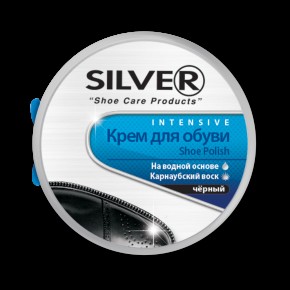 Взут. Silver CL3002-01 Крем д/взут. зал.банка чорний