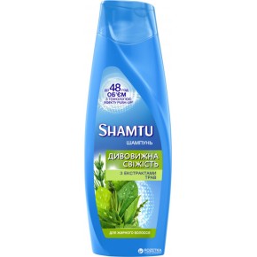 Шампунь SHAMTU Глибоке Очищення та Свіжість з екстрактами трав для жирного волосся 200 мл