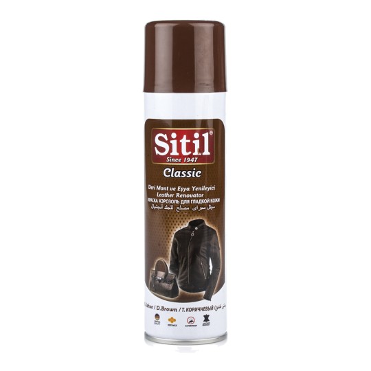 Sitil Клас. Спрей відновл. для шкіряних виробів 250 мл т. коричнева