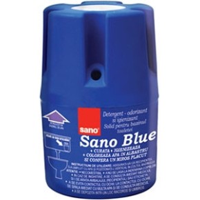 Бачок синій д/миття унітаза 150гр SANO