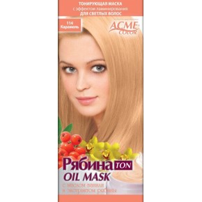 Тонуюча маска для волосся ACME-COLOR Рябина TON oil mask карамель 114