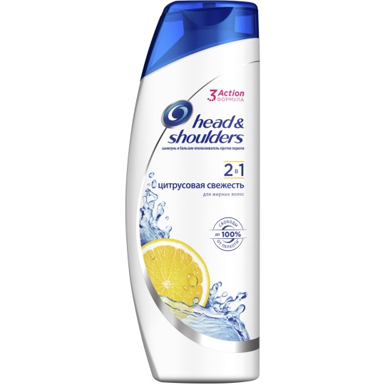 HEAD & SHOULDERS Шампунь та бальзам-ополiскувач проти лупи 2в1 Цитрусова свiжiсть 40