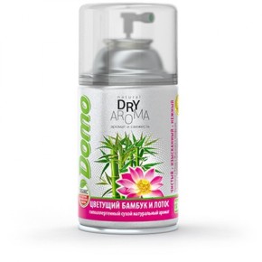 Ароматизуючий і дезодоруючий засіб DOMO Dry Aroma "Квітучий бамбук і лотос", 250 мл (балон 340) (XD 10203)