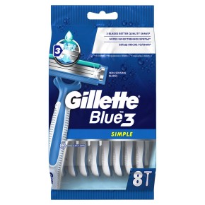 GILLETTE BLUE Simple3 Бритви одноразовi 8шт