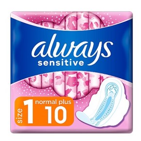 ALWAYS Ultra Жіночі гігієнічні прокладки Sensitive Normal Plus Single 10шт ПрК