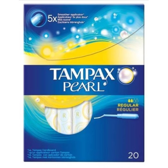 TAMPAX Pearl тампони з аплікатором Звичайні Duo 20 шт