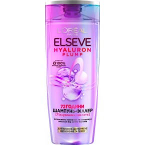Шампунь-філер Elseve Hyaluron Plump для волосся, яке потребує зволоження та об'єму 250 мл