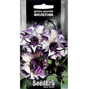 Насіння Квіти Датура махрова фіолетова Seedera, 5 шт.