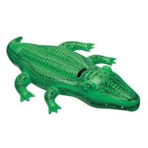 Надувн. "Крокодил" 58546 (12шт) вініл, з ручками (3+ років), рем комплект, в кор. 168*86см