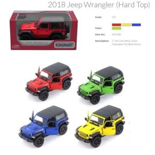 Модель джип 5" KT5412WB Jeep Wrangler, метал, інерція, відкр. дв., 4 кол. (KT5412WB)