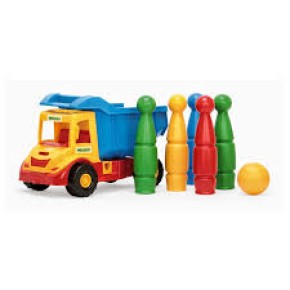Іграшка "Multi truck" вантажівка з кеглями (39220)