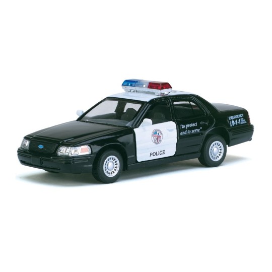 Игрушка KINSMART Ford Crown Victoria Police Interceptor, металл, инерционная /96-4/ (KT5327W)06072