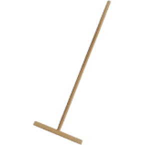 Швабра дерев'яна КРУГЛА 40см з ручкою, на саморізах (6 шт. В уп)/ПЛОСКА