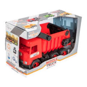 Авто "Middle truck" самоскид (червоний) в коробці (39486)