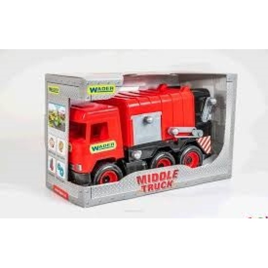 Авто "Middle truck" сміттєвоз (червоний) в коробці (39488)
