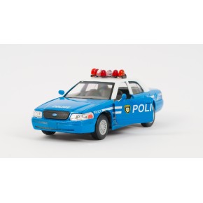 Модель легкова 5" KT5342AW FORD CROWN VICTORIA POLICE BLUE, метал, інерція, відкр. дв., 1: 42 (KT5342AW)