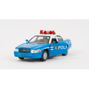 Модель легковая 5" KT5342AW FORD CROWN VICTORIA POLICE BLUE, металл, инерция, откр. дв., 1: 42 (KT5342AW)