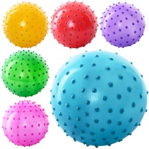 М'яч масажний 3 дюйма, ПВХ, 20г, 6 кольорів / 250 / (MS0021)