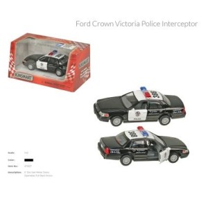 KINSMART Ford Crown Victoria Police Interceptor, метал, інерція. / 96-4 / (KT5327W)