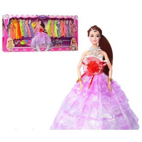 Лялька з вбранням 948A сукні, мікс видів, кор., 75-33-7 см.