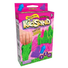 Набір креативної творчості "Кінетичний пісок "KidSand" коробка міні 200 г укр (16) (KS-05-01,02,03,04...08)
