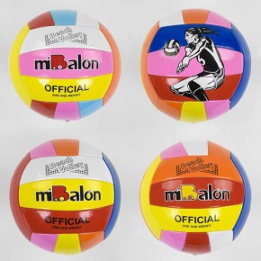 М'яч волейбольний 3 види, 260-270 грам, матеріал PVC / 100 / (C40072)
