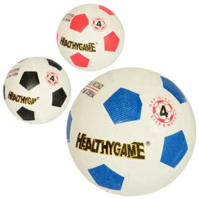 М'яч футбольний розмір 4, гума Grain, 270-290г, голка, сітка, 3кол, в п / е / 50 / (MS2261)