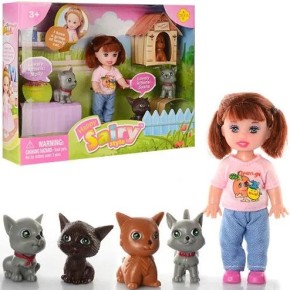 Кукла DEFA (в комплекте четыре животных) коробка р-р 22-16,5-5 см (270)