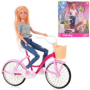 Лялька DEFA велосипед, 2 види, коробка 27-32,5-10 см ( 8361-BF)