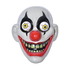 Маска "Сумасшедший клоун" с выпученными глазами (138217)