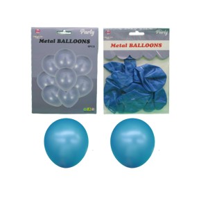 Набор латексных шаров 8 штук * 30 см, металлик голубые (60*10) (1213-4) 132827
