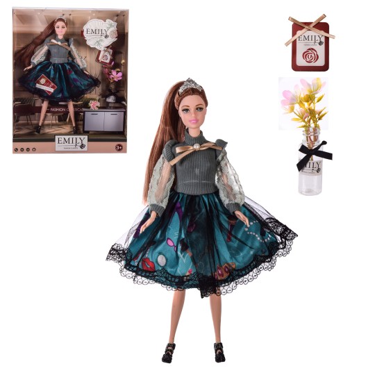 Кукла "Emily" с аксессуарами, в коробке - 28.5*6.5*36 см, р-р игрушки - 29 см (QJ100B) 136913