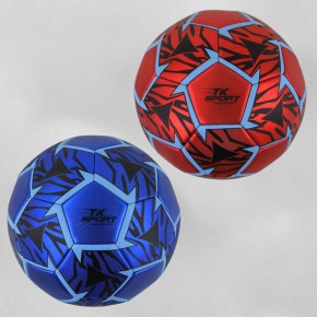 Мяч футбольный "TK Sport", 2 вида, вес 350-370 г, материал PU матовый, баллон резиновый (C44419)