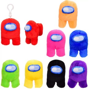 Мягкая игрушка герои AMONG US, 8 цветов, 10 см, п/э /120/ AU1060