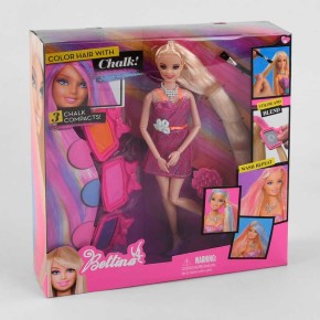 Кукла с аксессуарами для окрашивания волос в коробке /24-2/ 66832