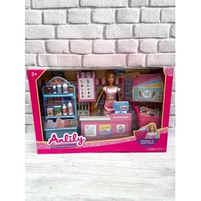 Кукла Anlily 29 см с супермаркетом в коробке 48*8,5*32 (99281)