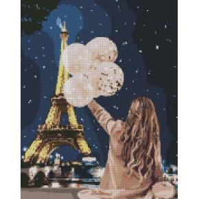 Набор с алмазной мозаикой "Незабываемый вечер в Париже" 40х50см AMO7048