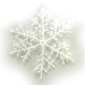 Ялинкові прикраси "Сніжинки" D10см 3шт. 0644DSCN