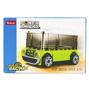 Конструктор SLUBAN M38-B0933G "Power Bricks" Автобус, 41 деталь