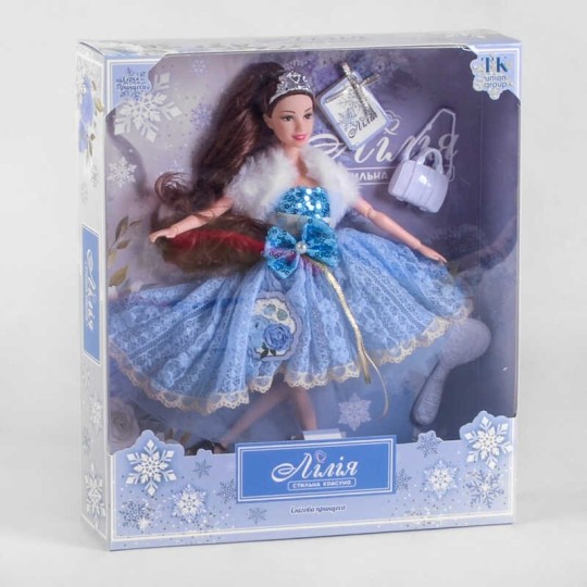 Лялька “TK Group”, “Сніжна принцеса”, аксессуари, в коробці /48/ TK12932