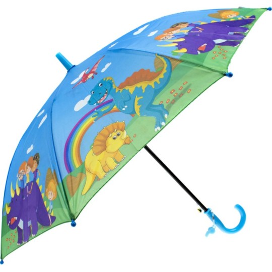 Зонт детский MK 4600 длина 67см,трость, диаметр 86см, спица 48см, 6 видов, свисток, ткань