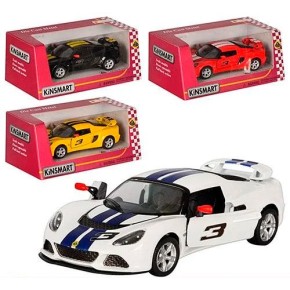 Модель легковая 5" KT5361FW LOTUS EXIGE S (2012) металлическая, инерционная, открывающаяся дверь, 1:32 /96/